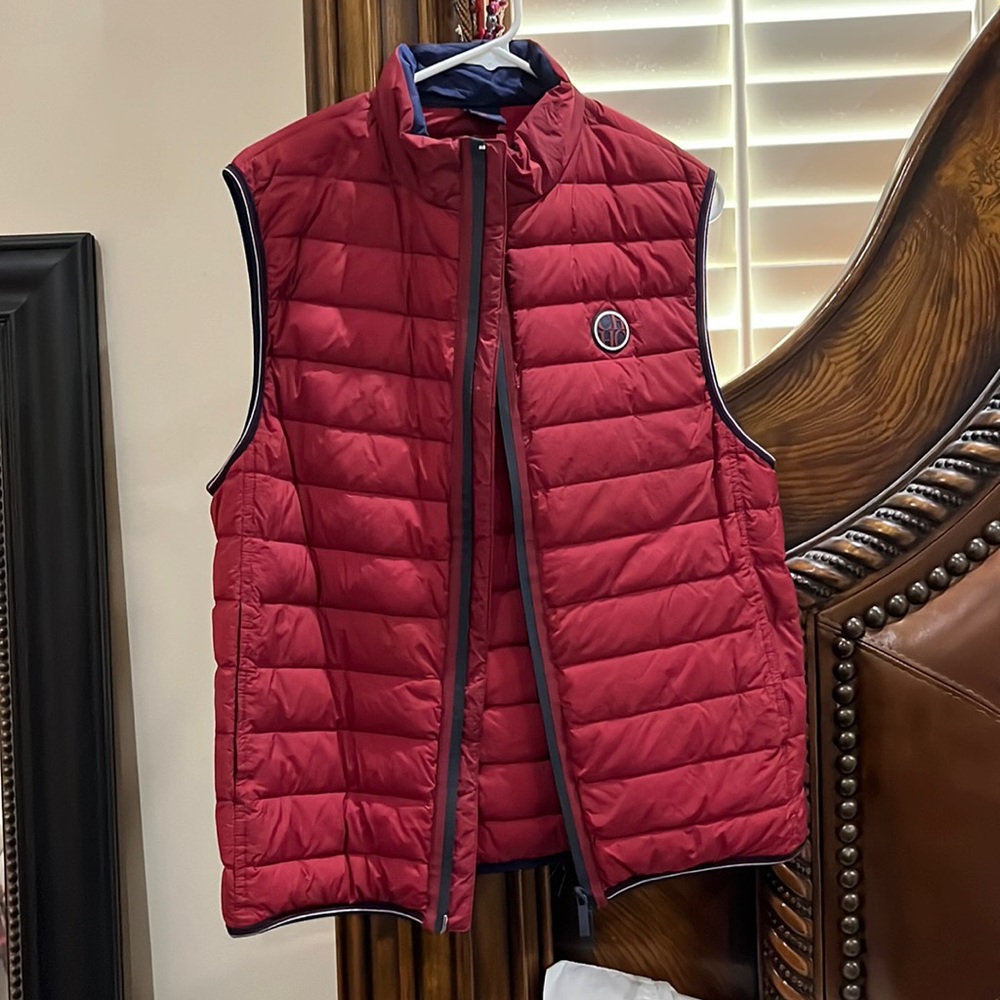Ch Carolina Herrera Mens Red Vest size Medium